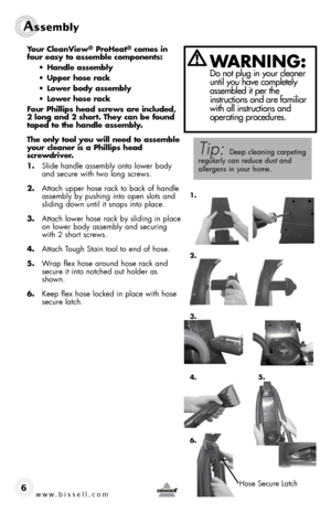 bissell cleanview quickwash instructions