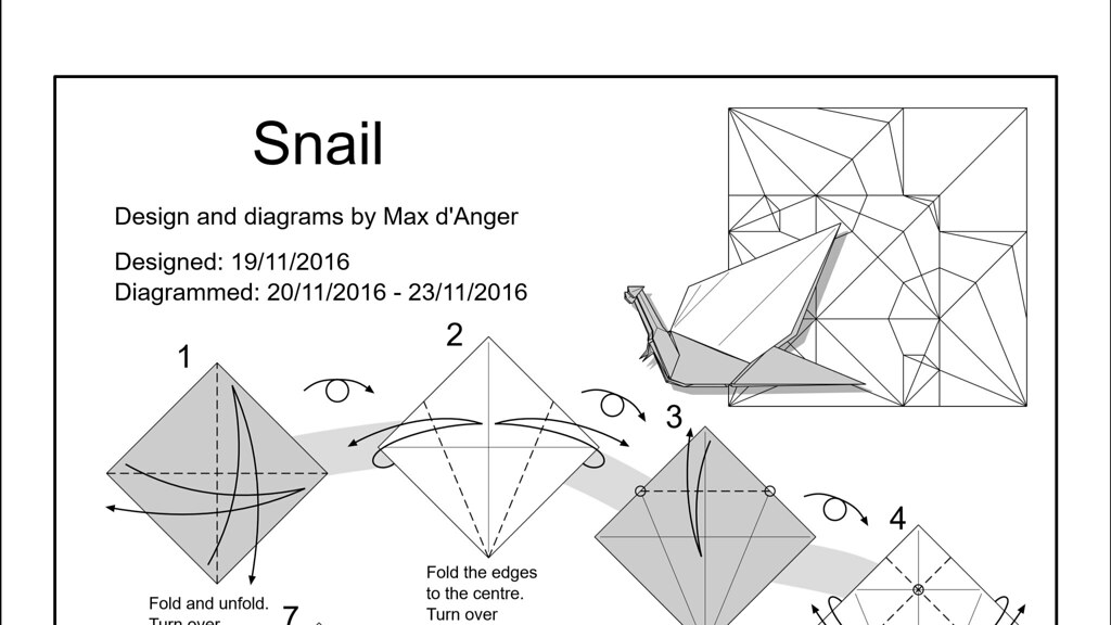 origami spiral shell instructions