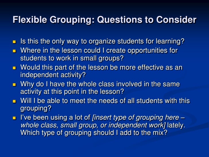 whole-class instruction open questions to differentiate