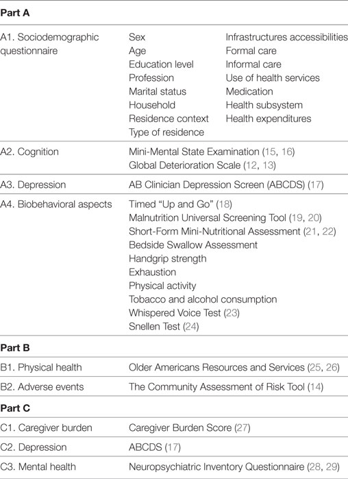 questioning heirachic dementia scale instructions