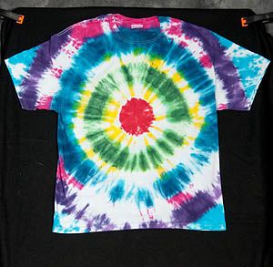 bullseye tie dye patterns instructions