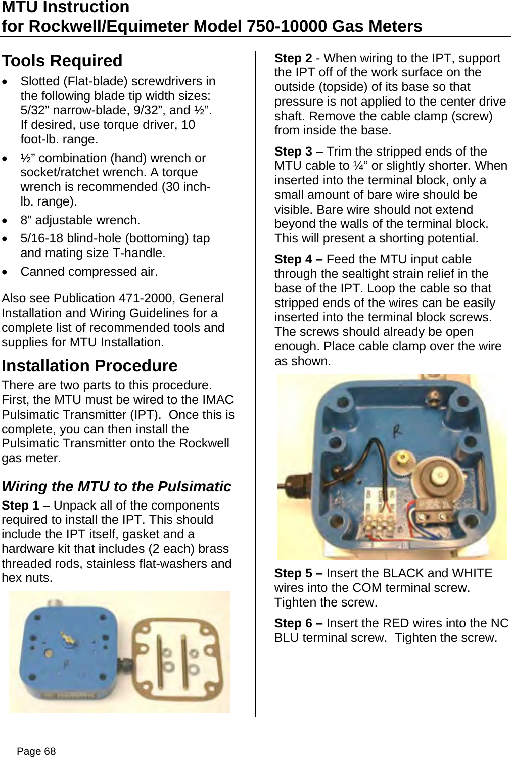 neptune t 10 water meter installation instructions