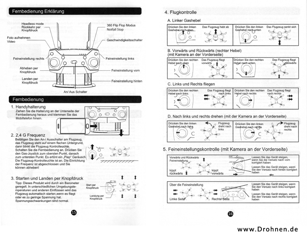 silverlit selfie drone instructions