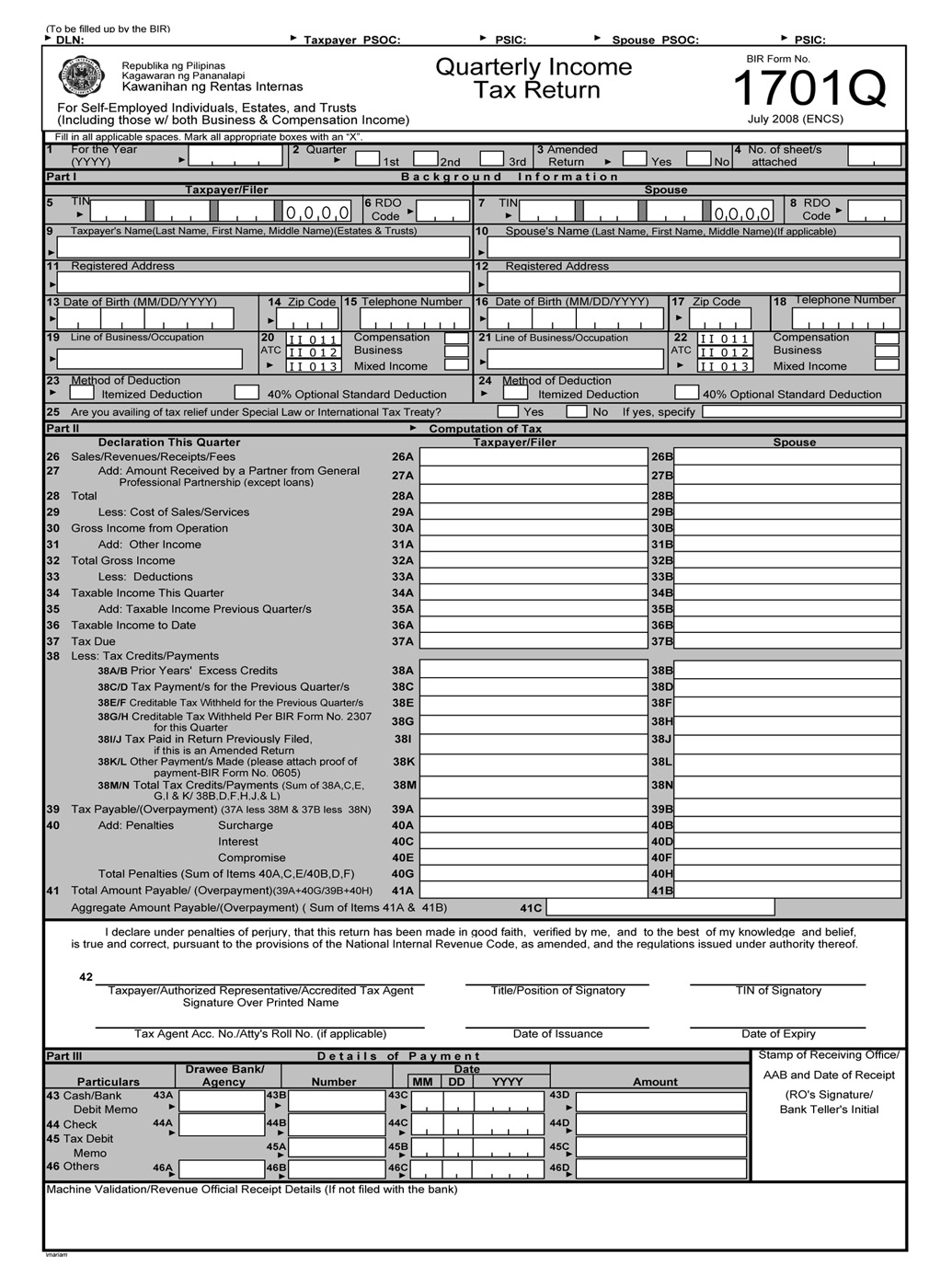 income tax form instructions