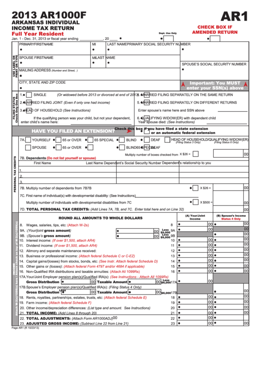 individual tax return instructions 2013 pdf