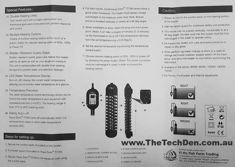 aqua one auto feeder instruction