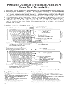 retaining wall assessment instructions