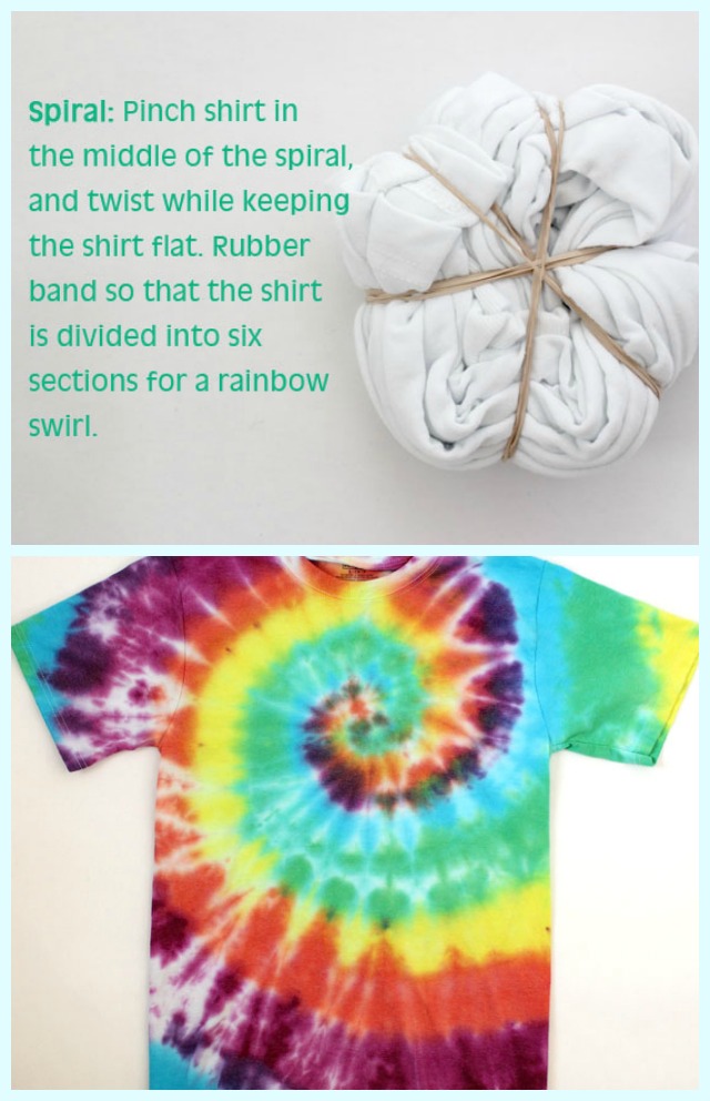 bullseye tie dye patterns instructions