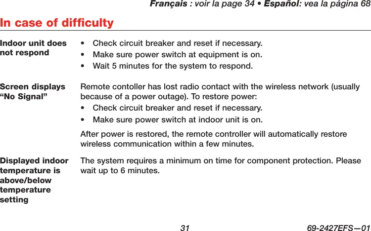 mitsubishi electric thermostat instructions