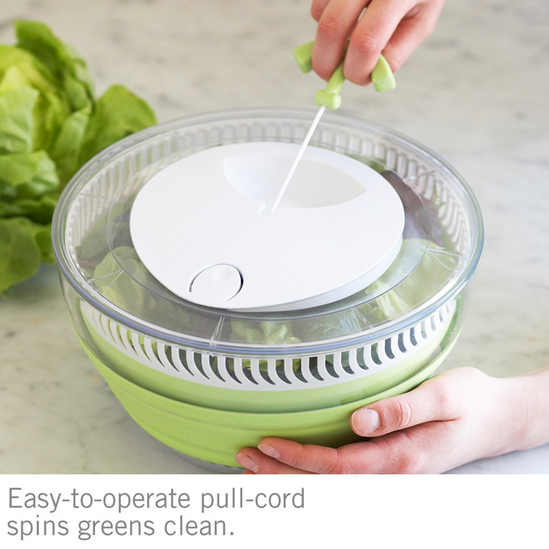 progressive collapsible salad spinner instructions