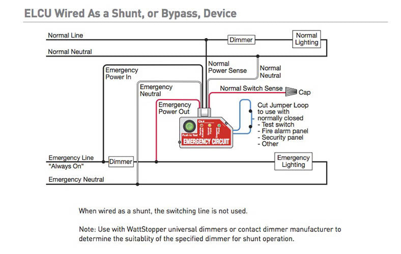 emergency lighting test switch instructions