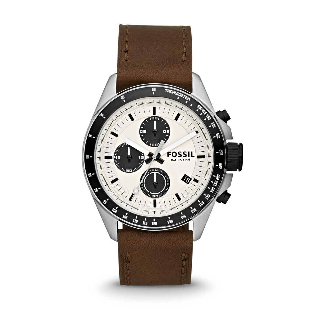 fossil decker chronograph instructions