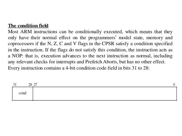 nop arm7 what instruction