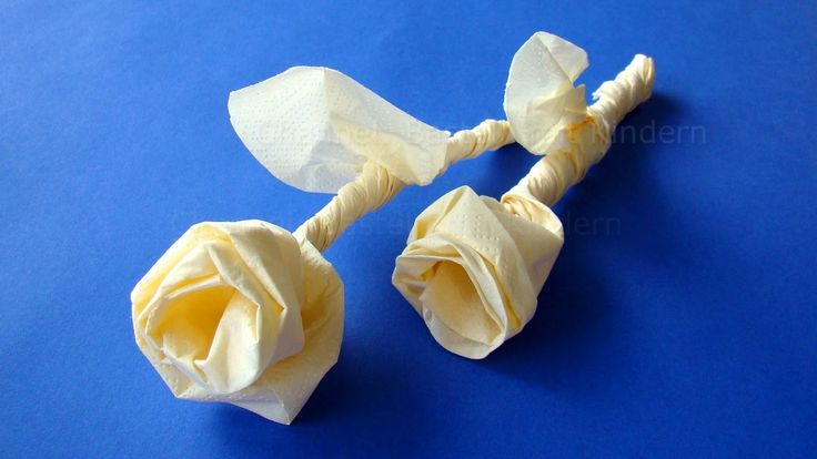 paper napkin folding instructions rose