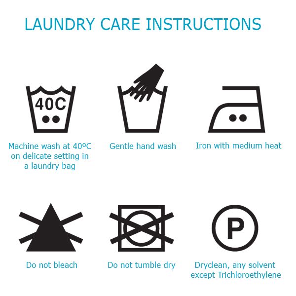 funny wash instruction symbols