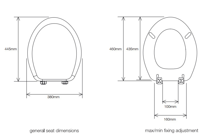 croydex soft close toilet seat fitting instructions