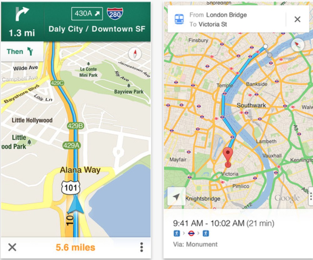 google maps app for ipad instructions