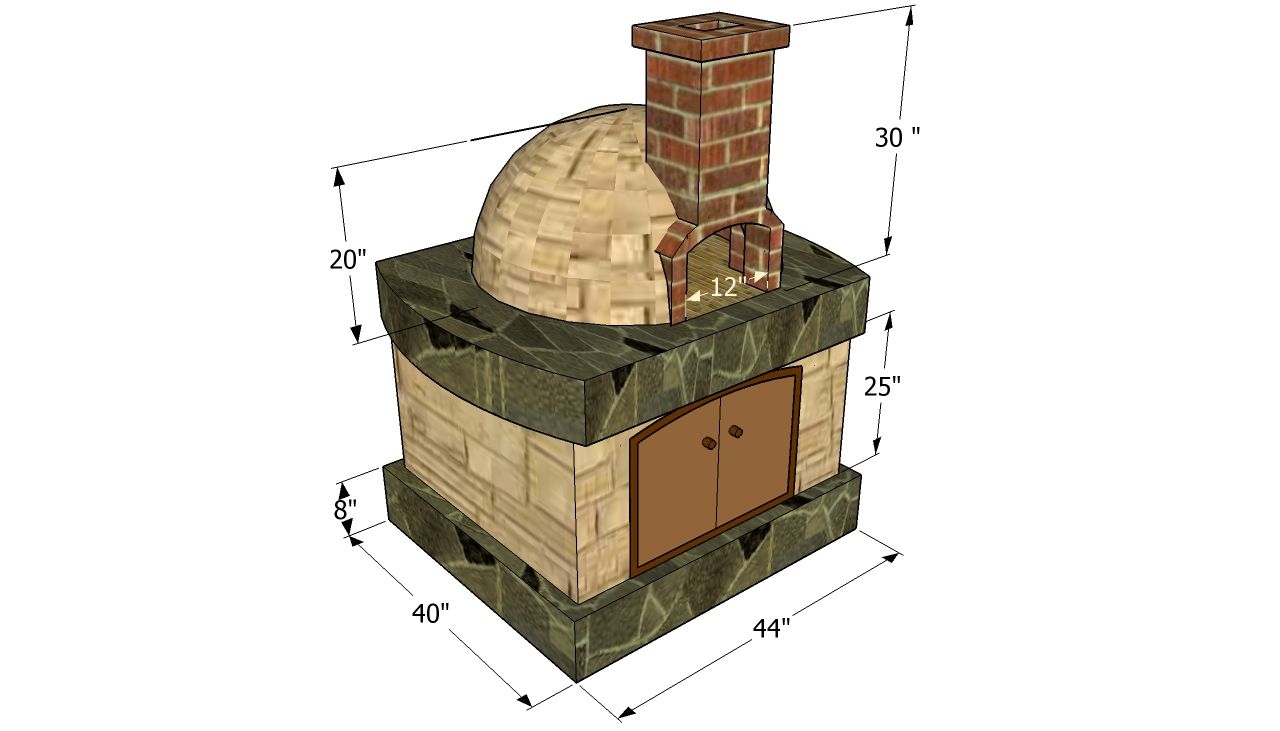 outdoor pizza oven building instructions