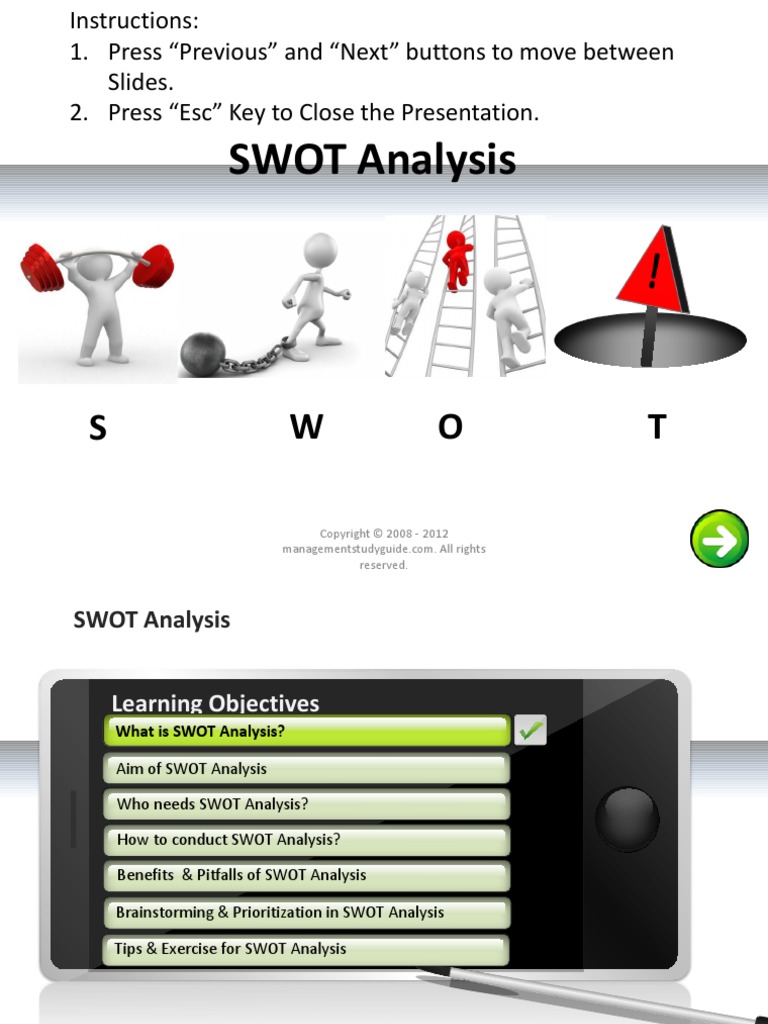 instructions for swot analysis
