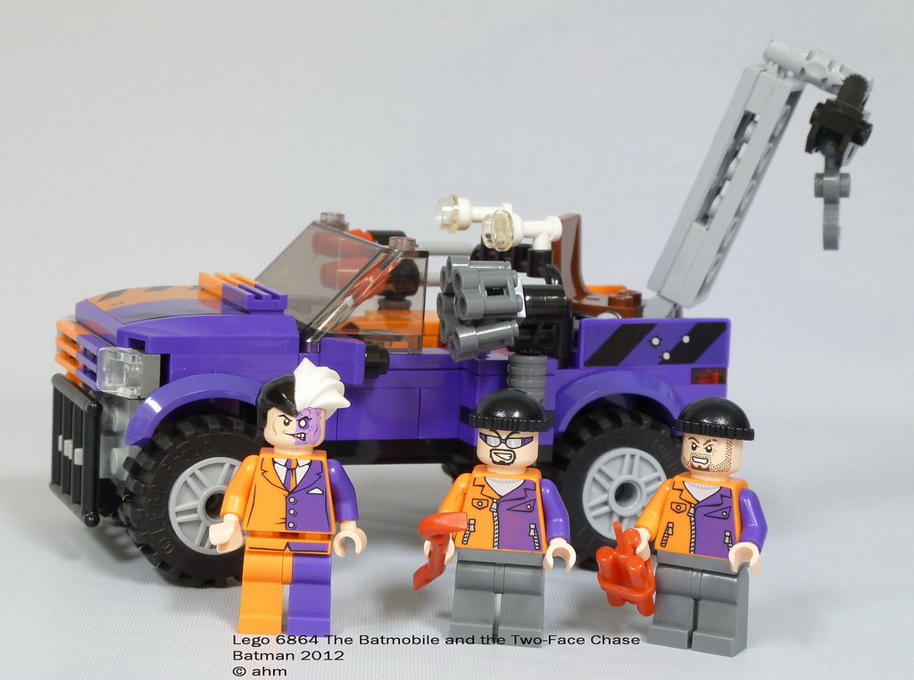 batmobile and the two face chase lego set instructions