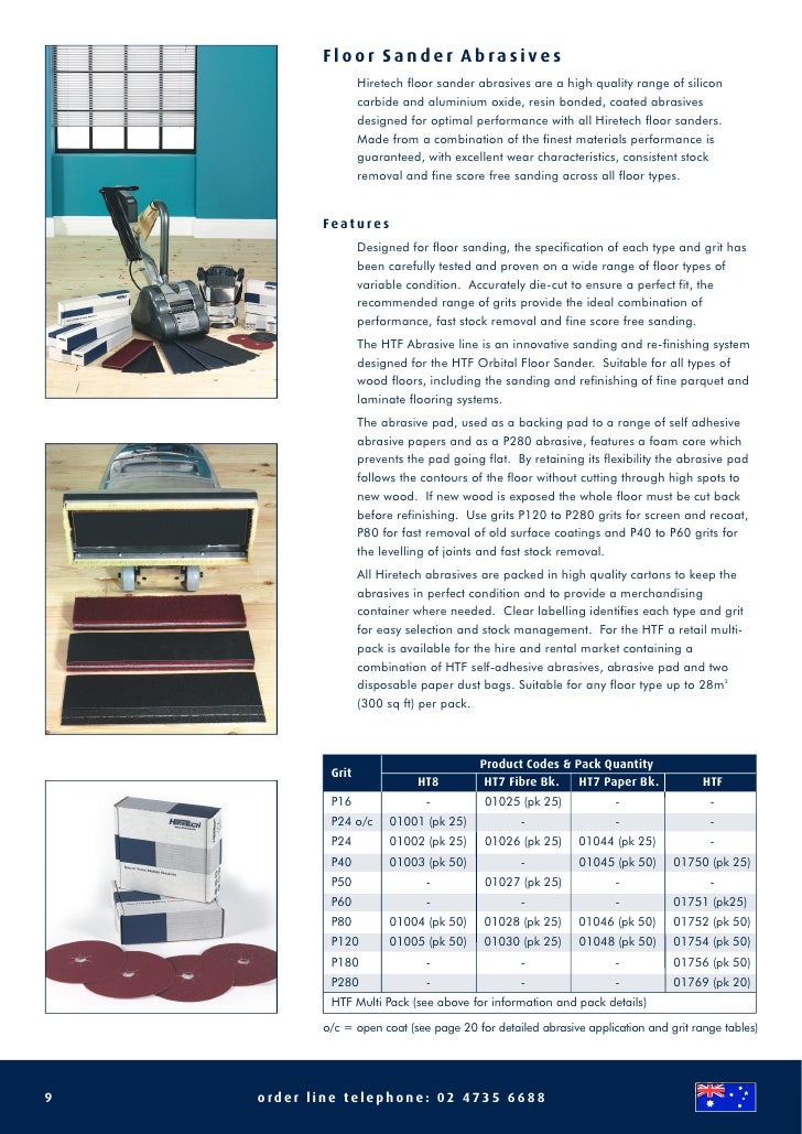 hiretech floor sander instructions