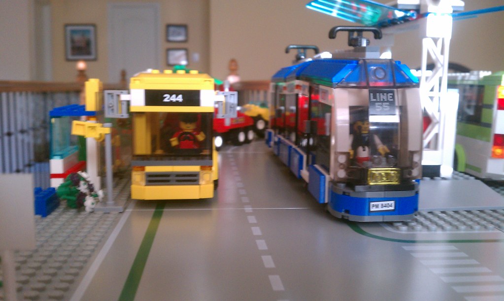 lego city tram instructions