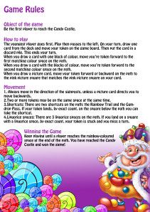 candyland castle game instructions