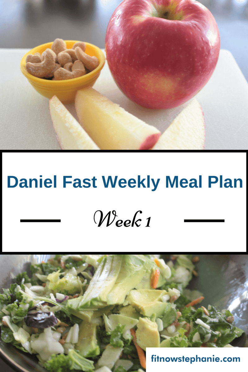 daniel fast food list instructions