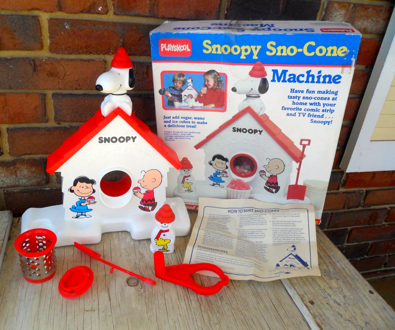 snoopy snow cone maker instructions