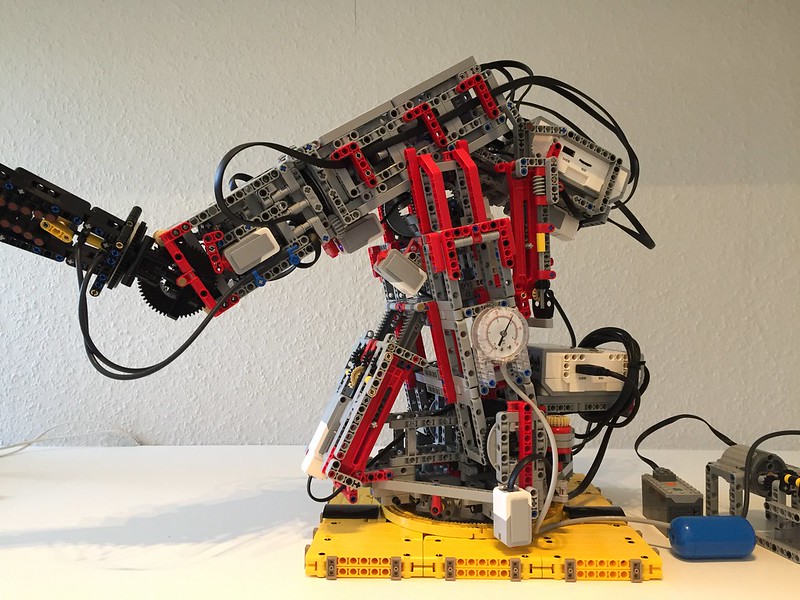 lego robot arm building instructions