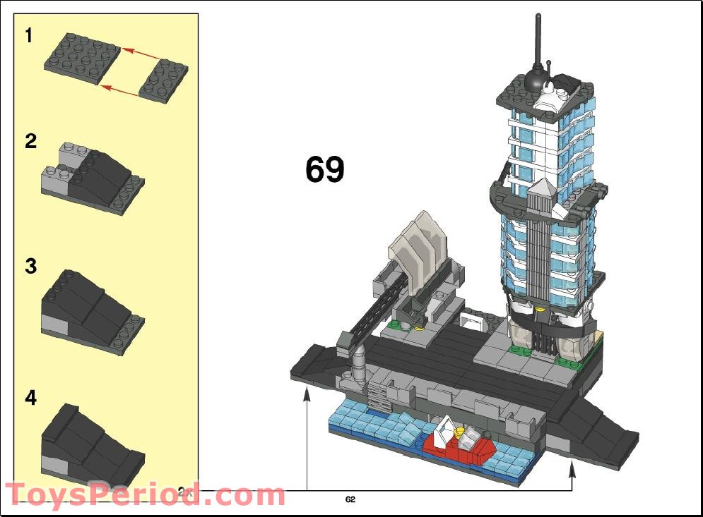 lego new york skyline instructions