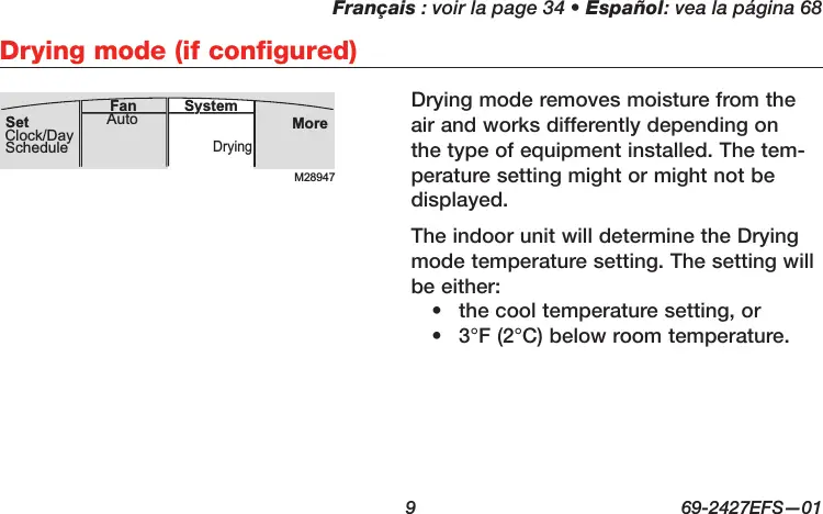 mitsubishi electric thermostat instructions