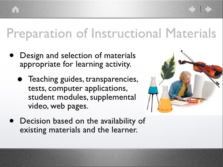 models of instructional materials