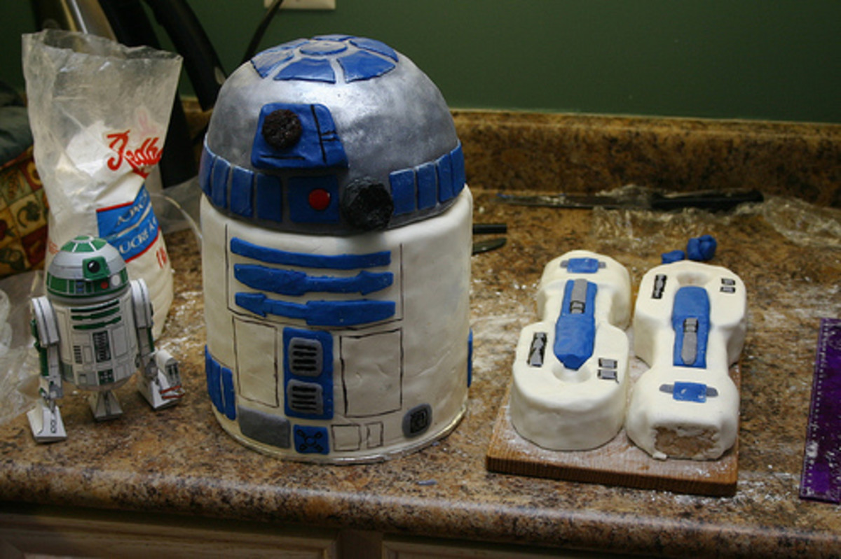 r2d2 cake pan instructions